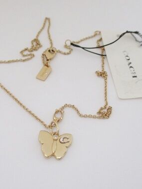 COACH - Butterfly Pendant Necklace